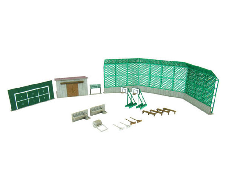 Sankei MP03-105 School Ground Equipment 1/150 N Scale Paper Kits