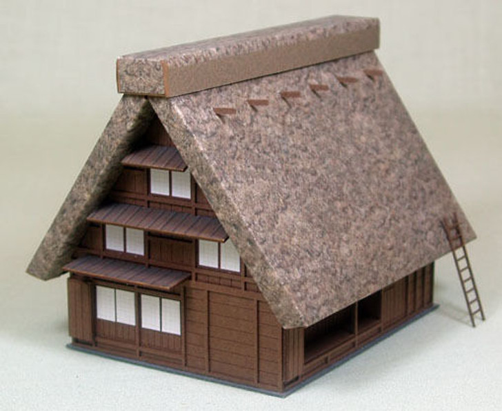Sankei MP03-18 Japanese House rafter roof 1/150 N Scale Paper Kits