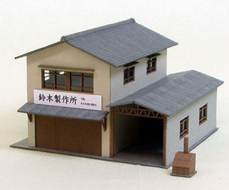 Sankei MP03-30 Small Factory A 1/150 N Scale Paper Kits