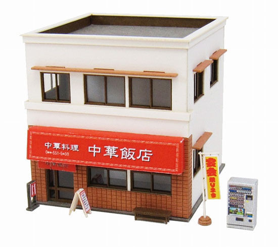 Sankei MP03-71 Chinese Restaurant 1/150 N Scale Paper Kits