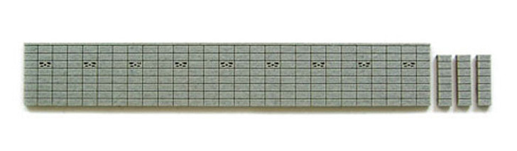 Sankei MP04-09 Wall C (Concrete Block) 1/150 N Scale Paper Kits