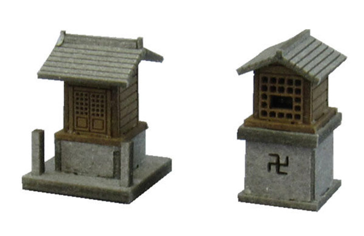 Sankei MP04-42 Japanese Small Shrine A 1/150 N Scale Paper Kits