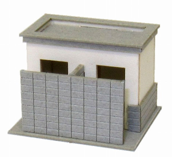 Sankei MP04-58 Public Toilet C 1/150 N Scale Paper Kits