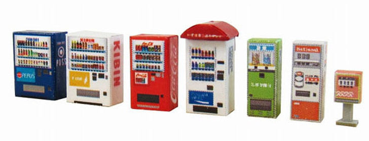 Sankei MP04-64 Vending Machine B 1/150 N Scale Paper Kits