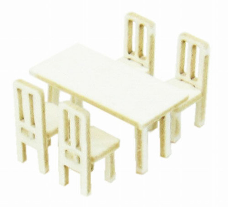 Sankei MP04-82 Table & Chair A 1/150 N Scale Paper Kits