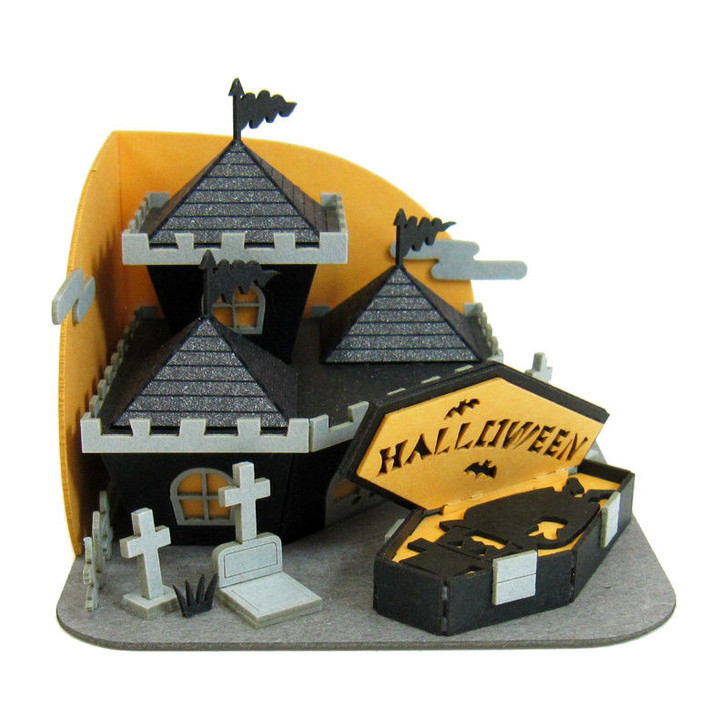 Sankei MP05-16 Halloween Castle Non-Scale Miniature Art Paper Kits Paper Kits