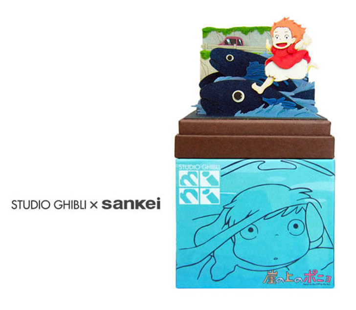 Sankei MP07-39 Studio Ghibli Running Ponyo on the Fishes Ponyo Non-Scale Paper Kits