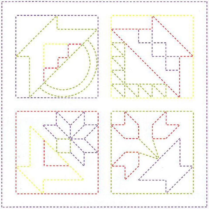 Tulip KSW-008 SASHIKO WORLD Embroidery Kit America Flower Basket