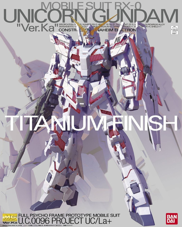 Bandai MG 584717 Unicorn Gundam Ver. Ka Titanium Finish