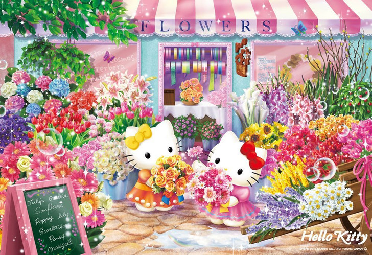 Beverly Jigsaw Puzzle L74-170 Hello Kitty Flower Shop (150 L-Pieces)
