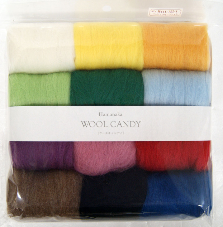 Hamanaka H441-122-1 Wool Candy 12 Color Set Basic Selection