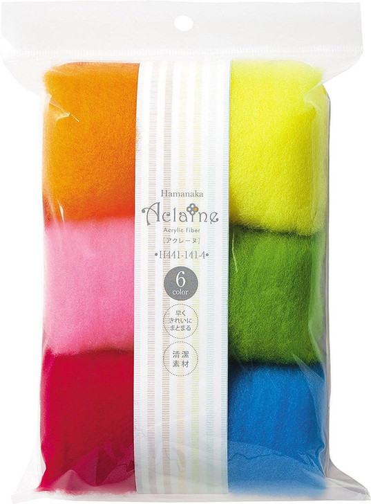 Hamanaka H441-141-4 Aclaine Acrylic Fiber 6 Color Set No.4