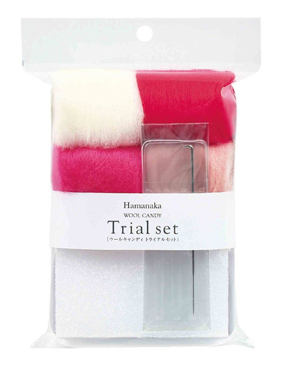 Hamanaka H441-130-2 Wool Candy Trial Set Red/Pink