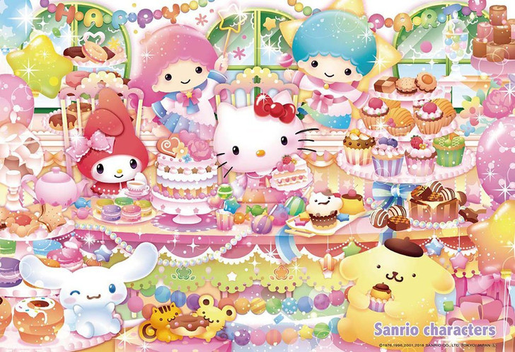 Beverly Jigsaw Puzzle 33-134 Sanrio Characters Happy Sweets Party (300 Pieces)