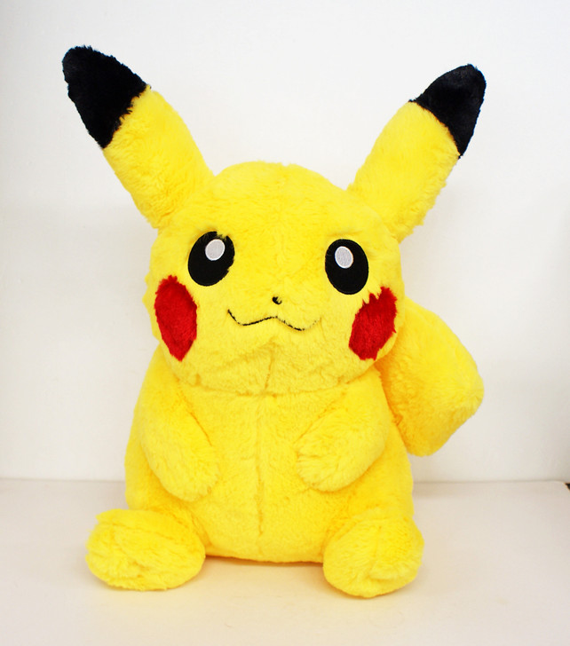 Pokemon Center Original Plush Doll Life-sized Fluffy Pikachu 425-243023