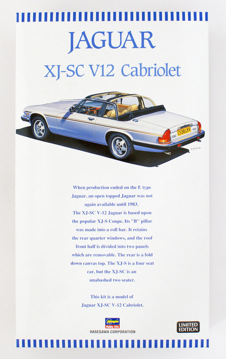 Hasegawa 20352 Jaguar XJ-SC V12 Cabriolet 1/24 | PlazaJapan