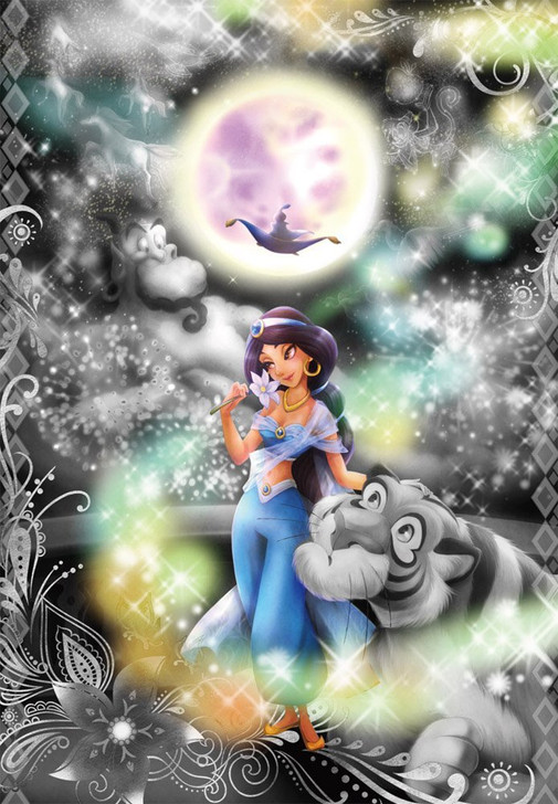 Tenyo Japan Jigsaw Puzzle DFG-500-104 Frost Art Disney Aladdin Jasmine (500 Pieces)
