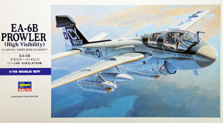 Hasegawa E08 EA-6B PROWLER (High Visibility) 1/72 Scale Kit (4967834015388)