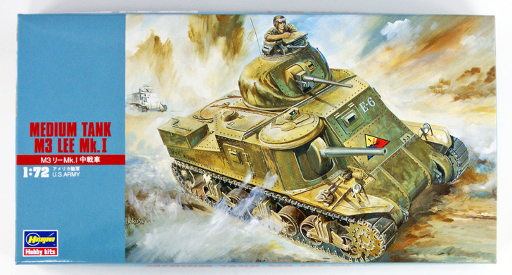 Hasegawa MT04 MEDIUM TANK M3 LEE Mk.I 1/72 Scale Kit (4967834312043)