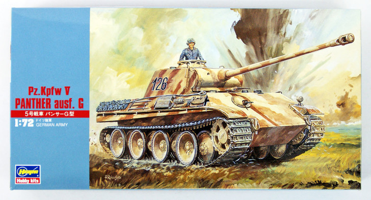 Hasegawa MT09 Pz.Kpfw V PANTHER ausf.G TANK 1/72 Scale Kit (4967834312098)