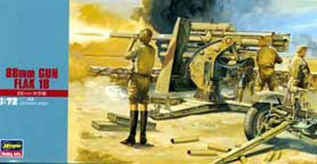 Hasegawa MT10 88mm GUN Flak 18 1/72 Scale Kit (4967834312104)