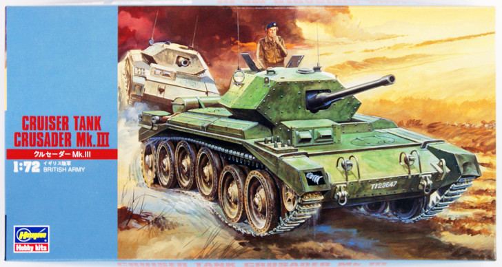 Hasegawa MT26 CRUISER TANK CRUSADER Mk.III 1/72 Scale Kit