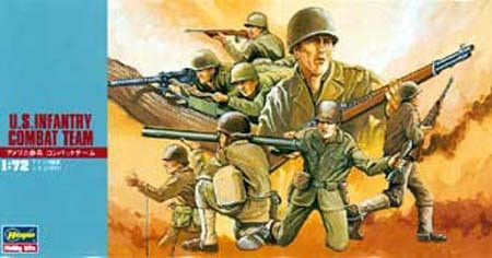 Hasegawa MT29 U.S INFANTRY COMBAT TEAM 1/72 Scale Kit (4967834312296)