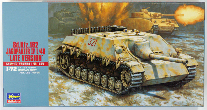 Hasegawa MT51 Sd.Kfz.162 JAGDPANZER IV L/48 LATE 1/72 Scale Kit (4967834312517)