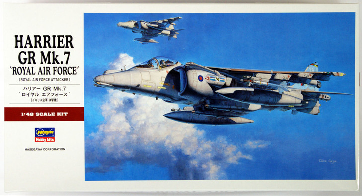 Hasegawa PT36 HARRIER GR Mk.7 Royal Air Force 1/48 Scale Kit (4967834072367)