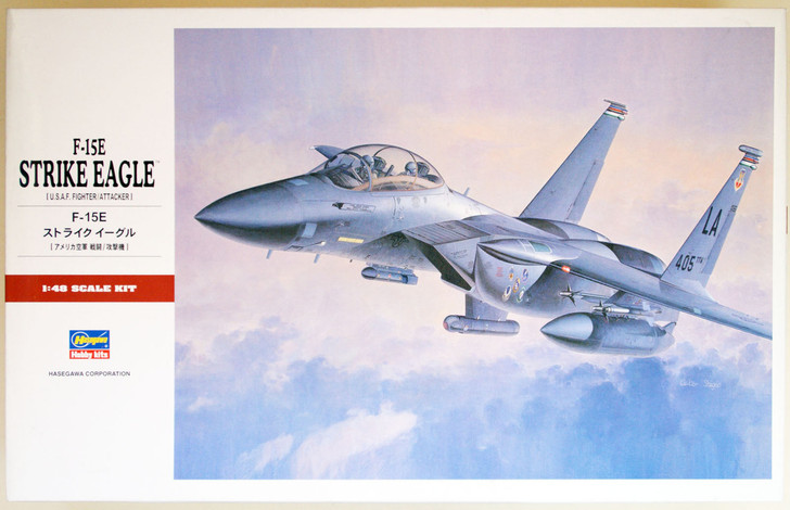 Hasegawa PT48 F-15E STRIKE EAGLE (USAF Fighter/Attacker) 1/48 Scale Kit (4967834072480)