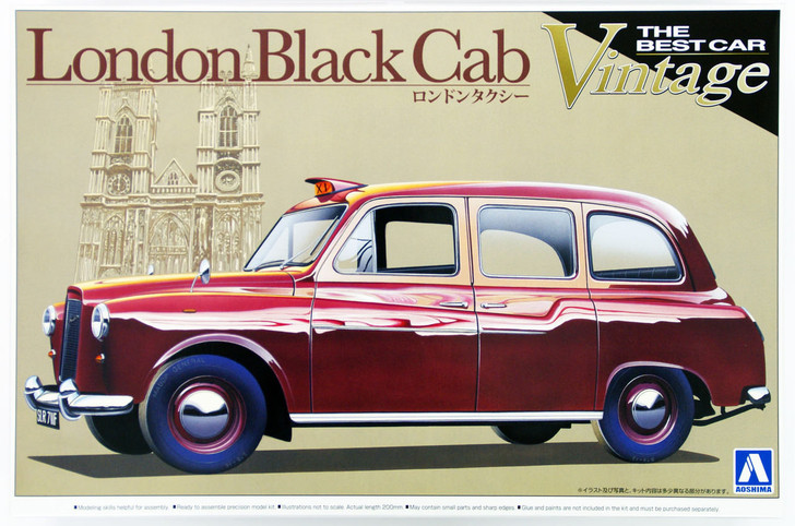Aoshima 00724 London Cab Taxi 1/24 Scale Kit (4905083000724)