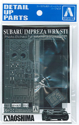 Aoshima 00588 Subaru Impreza WRX STI 2010 Photo Etched Parts 1/24 Scale (4905083000588)