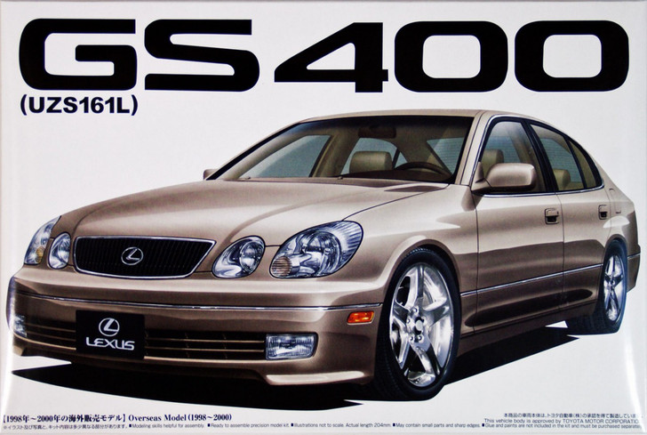 アオシマ　1/24 16アリスト レクサスGS400 Aoshima 02384 Lexus GS400 (UZS161S) 1/24 Scale Kit - Plaza Japan