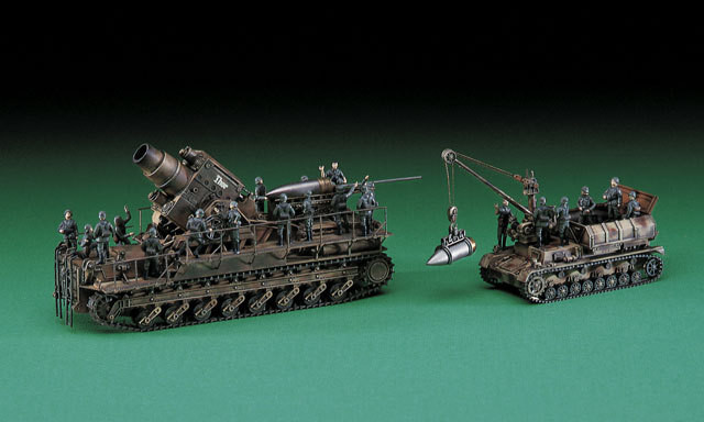 Hasegawa MB33 Gerat 040 60cm KARL with Munitionspanzer IV 1/72 Scale Kit (4967834310636)