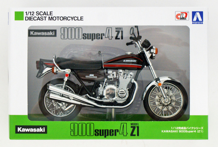 Aoshima Skynet 04613 Kawasaki 900Super4 (Z1) Orange Tiger 1/12 Scale Finished Model