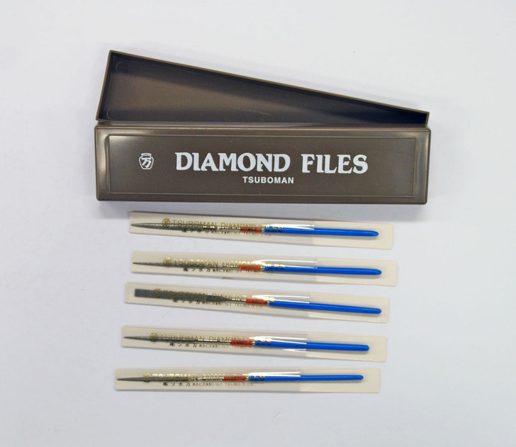 TSUBOMAN 12S-Set Precision Diamond Needle Files 5 pcs Set SYU