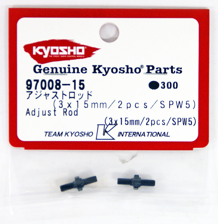 Kyosho 97008-15 Adjust Rod(3x15mm/2pcs/SPW5)