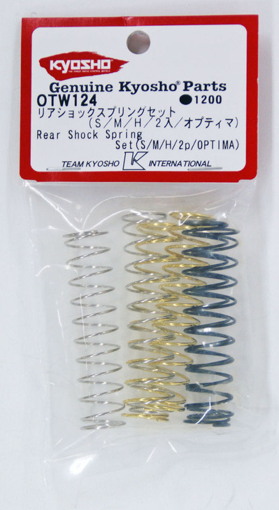 Kyosho OTW124 Rear Shock Spring Set(S/M/H /2p/OPTIMA)