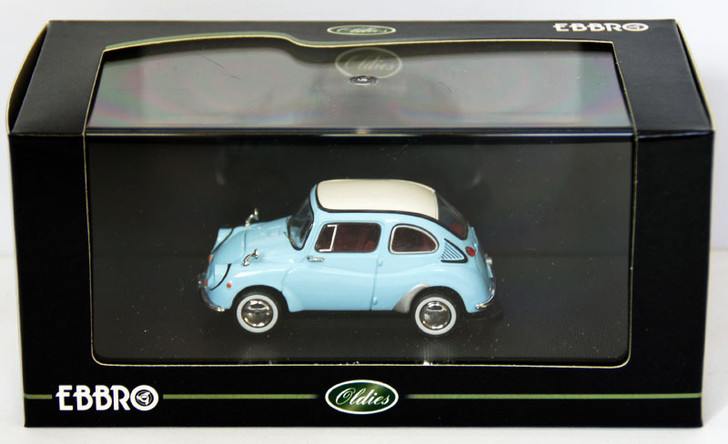 Ebbro 43076 Subaru 360 1963 (Blue) 1/43 Scale (4526175430764)