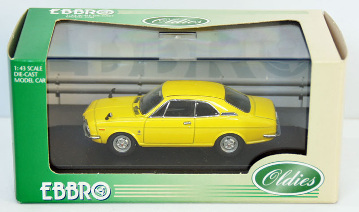 Ebbro 43415 Honda Coupe 9S 1970 (Air Cooled) (Yellow) 1/43 Scale (4526175434151)