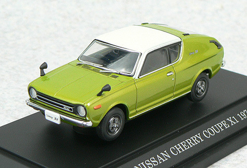 Ebbro 43506 NISSAN CHERRY COUPE X1 WHITE TOP 1/43 Scale (4526175435066)