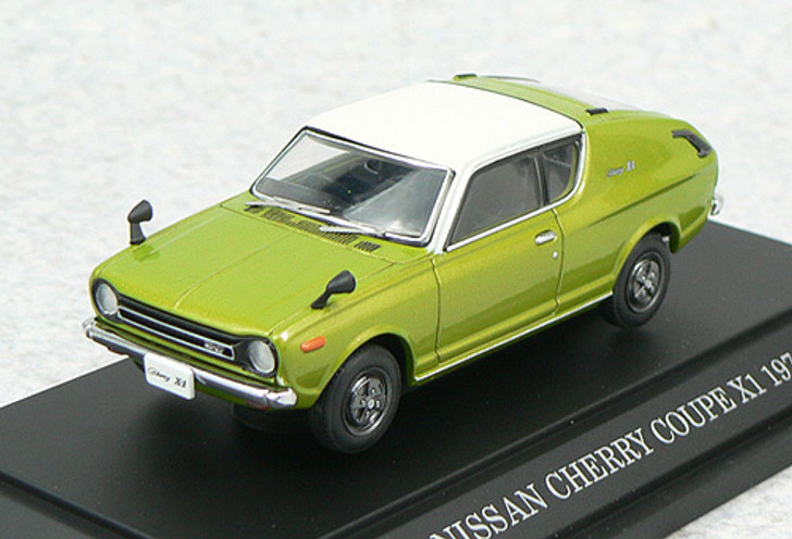 Ebbro 43506 NISSAN CHERRY COUPE X1 WHITE TOP 1/43 Scale