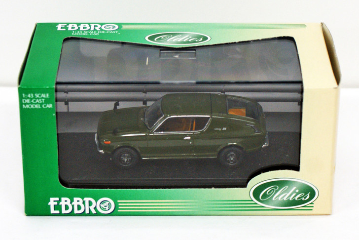 Ebbro 43541 NISSAN CHERRY COUPE X1 1971 Green 1/43 Scale (4526175435417)