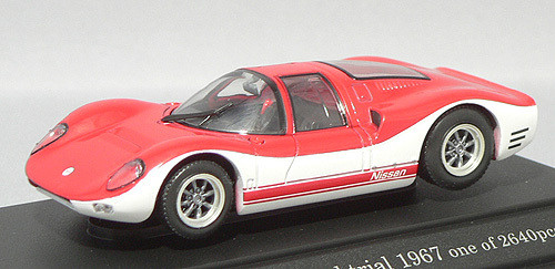 Ebbro 43553 Nissan R380II Speed Trial (Red/White) 1/43 Scale (4526175435530)