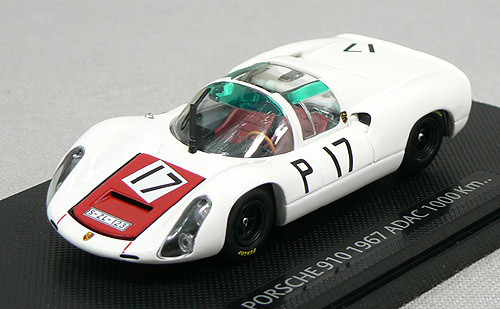 Ebbro 43640 Porsche 910 '68 Nurburgring 1000km Winner No.17 (White) 1/43 Scale (4526175436407)
