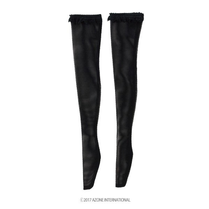 Azone FAO082-BLK Azo 2 Race Knee High Stockings II Black