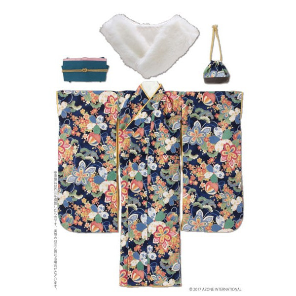 Azone FAO086-NVY Azo 2 Kimono Set Navy | PlazaJapan
