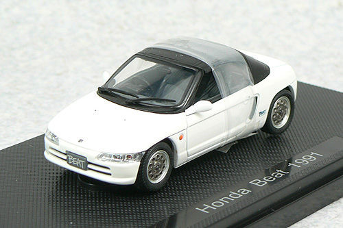 エブロ 1/43 ホンダ ビート 1991 ホワイト絶版 Ebbro 43647 Honda Beat 1991 White 1/43 Scale - Plaza Japan エブロ