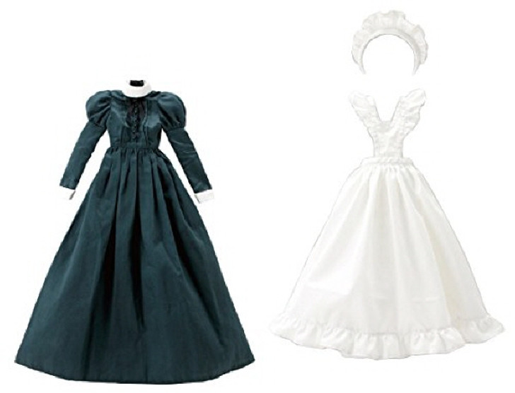 Azone FAR189-GRN 50cm doll Classical Long Maid Clothes Set Green