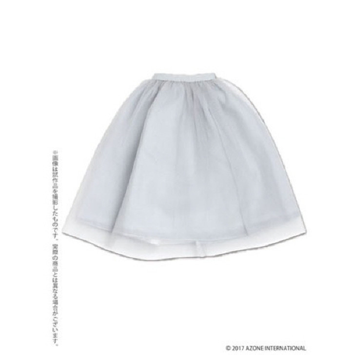 Azone FAR219-LGR for 50cm doll Tulle Skirt Light Gray